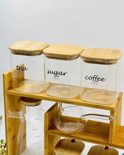 Bamboo Kitchen Spice Station