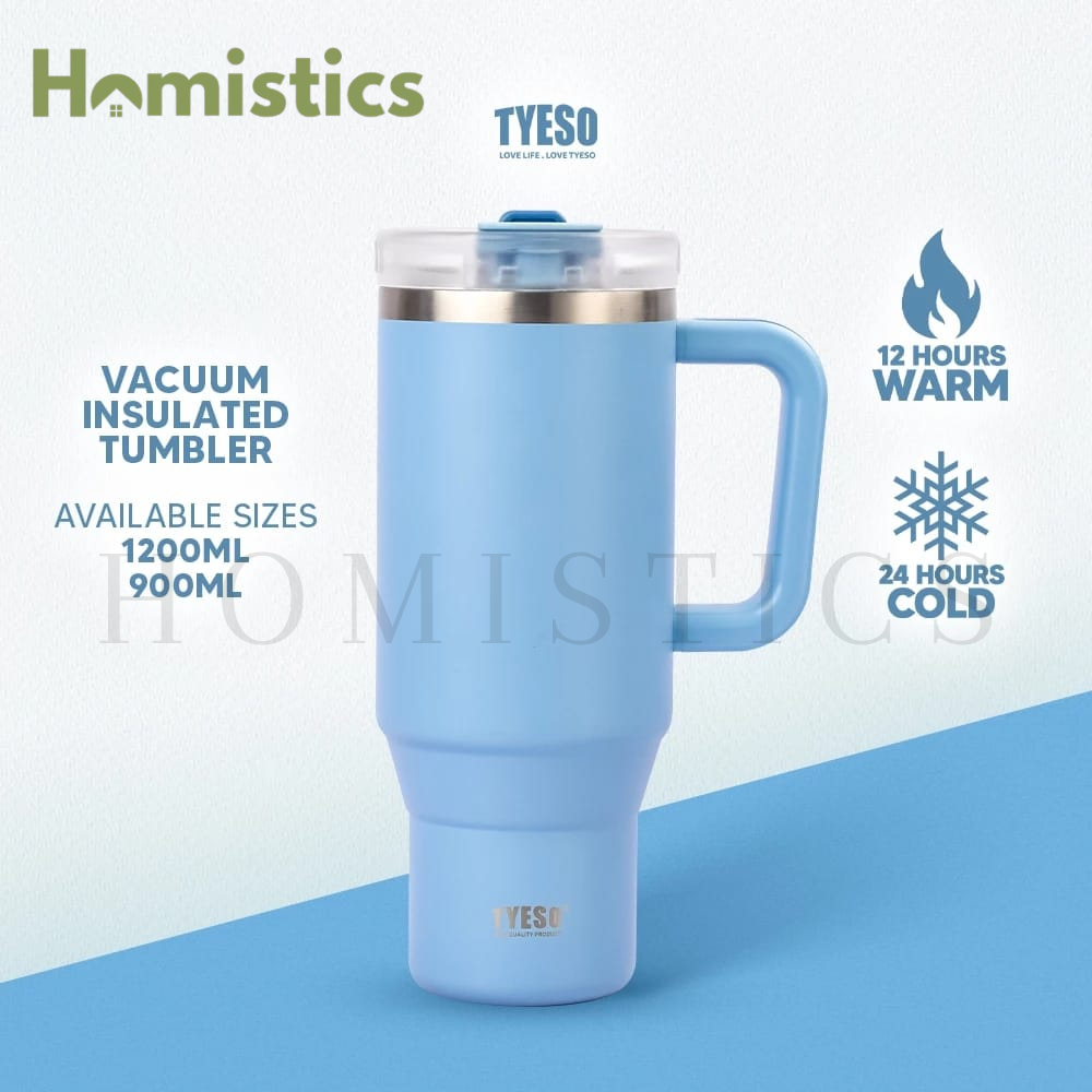 TYESO AURA Vacuum Insulated Tumbler 30oz /40oz |Sky Blue