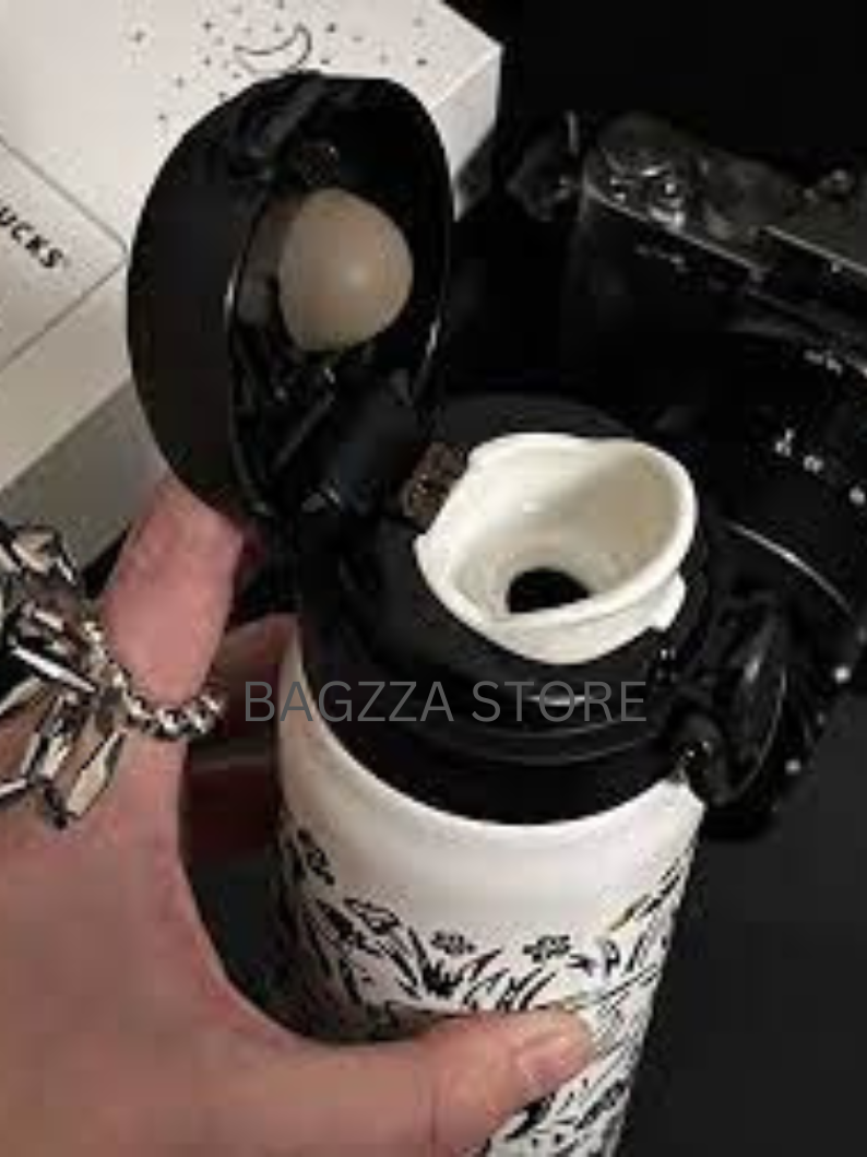 SB Insulated Tumbler White & Black - 420ml
