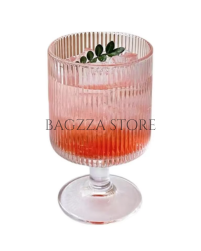 Ripple Effect Low Foot Real Crystal Gold Rim Glass Set