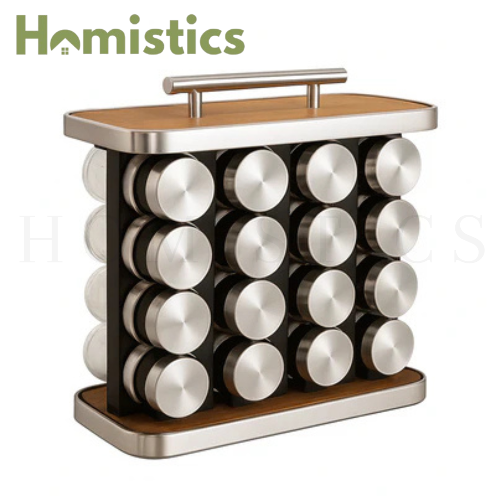 16 Jar Countertop Spice Organizer Rack