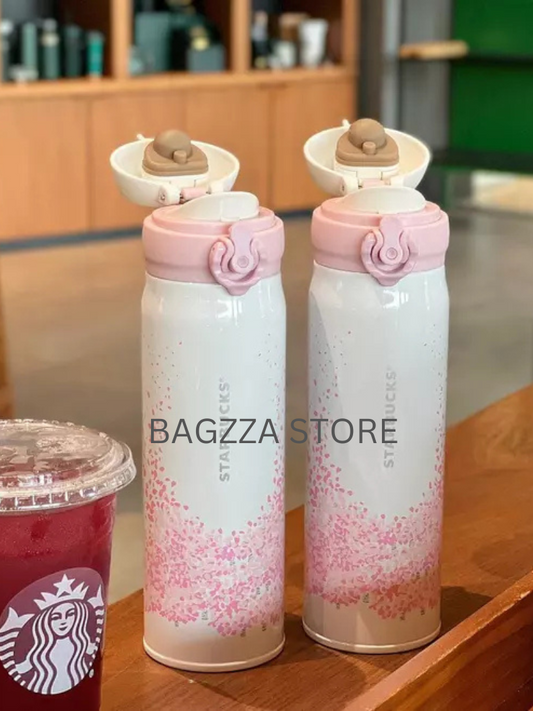 SB Insulated Tumbler-White & Pink-420ml