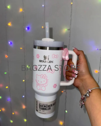 The Stanley X Hello Kitty Quencher |40 OZ| White| Special Edition