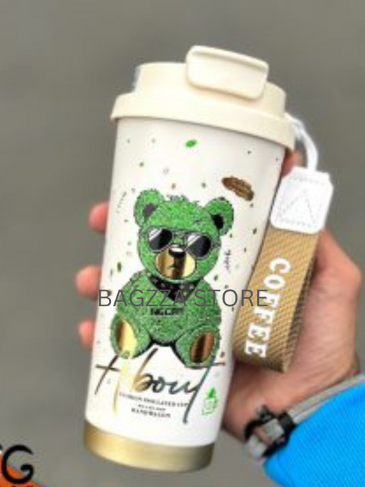 Stylish Bear Vacuum Insulated Flask