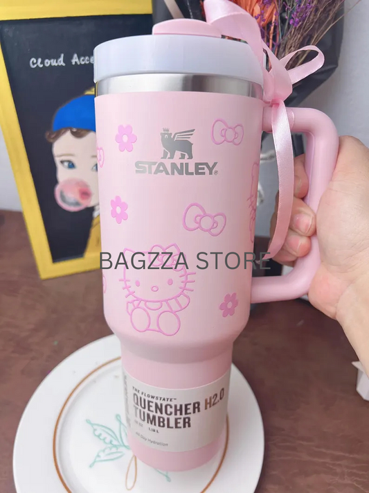 The Stanley X Hello Kitty Quencher |40 OZ| Pink Special Edition