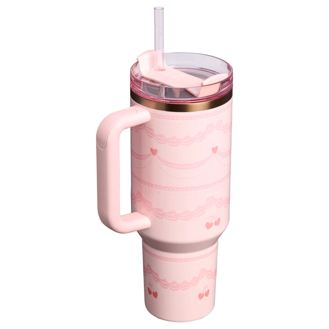 The Valentine’s Day Quencher H2.0 Flowstate™ Tumbler | 40 OZ|Pink Velvet Cake