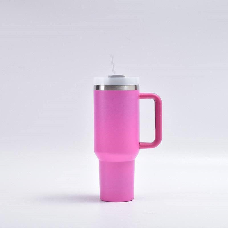 40oz Tumbler Cup with Handle & Straw - Stainless Steel Vacuum Insulated Mug(1200 ml)