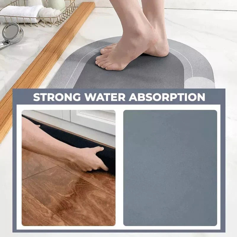 Printed Bath Mat Water Absorbent Non-Slip