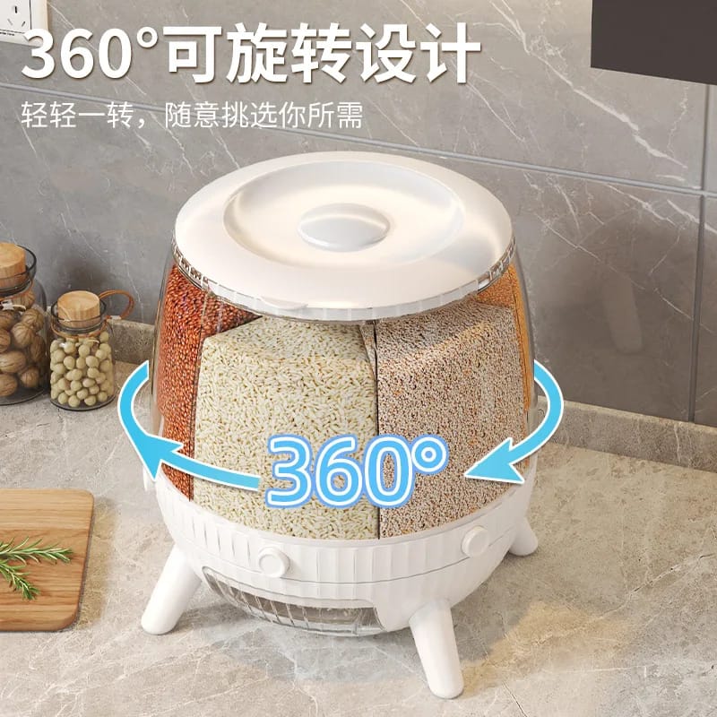 6Grid Rotating Cereal Dispenser