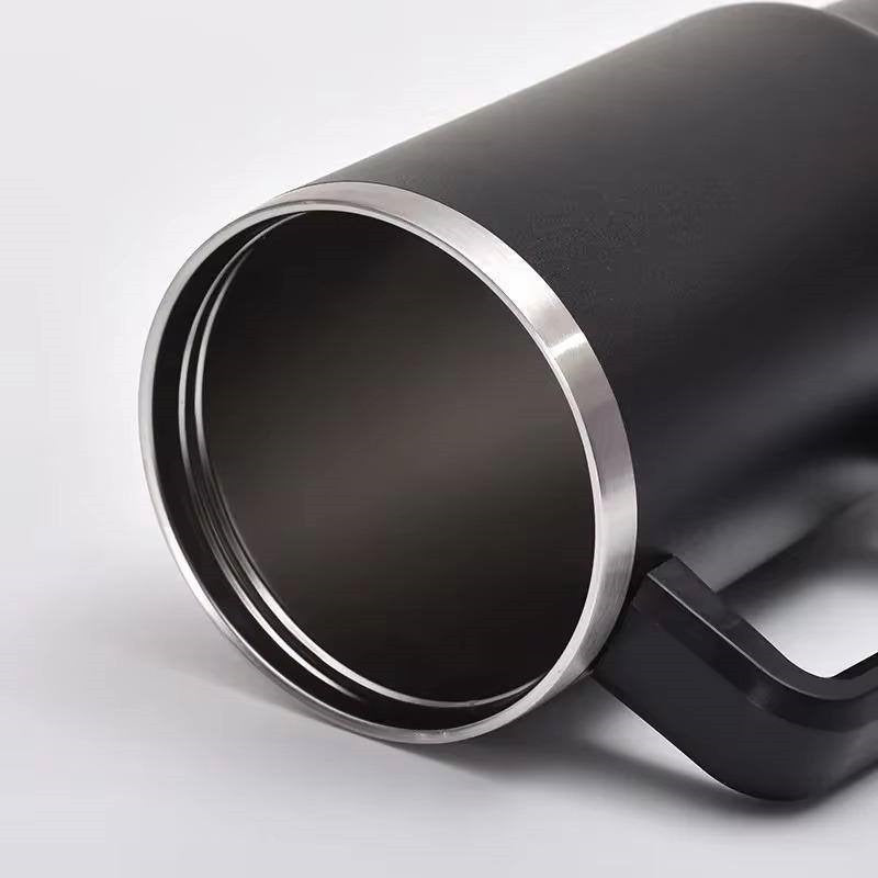 40oz Tumbler Cup with Handle & Straw - Stainless Steel Vacuum Insulated Mug(1200 ml)