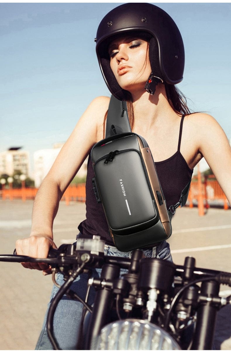 “Smart Umrah Bag – Anti-Theft Design with USB Charging Port for Safe Travel”