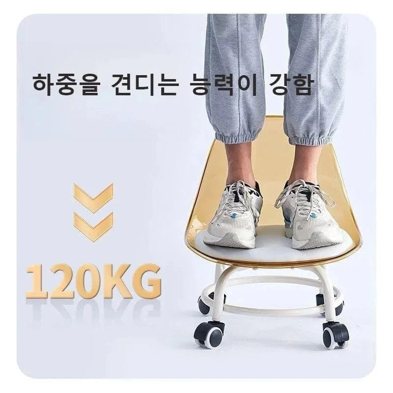 Acrylic Moving Chair 360° Rotating Chair for kids