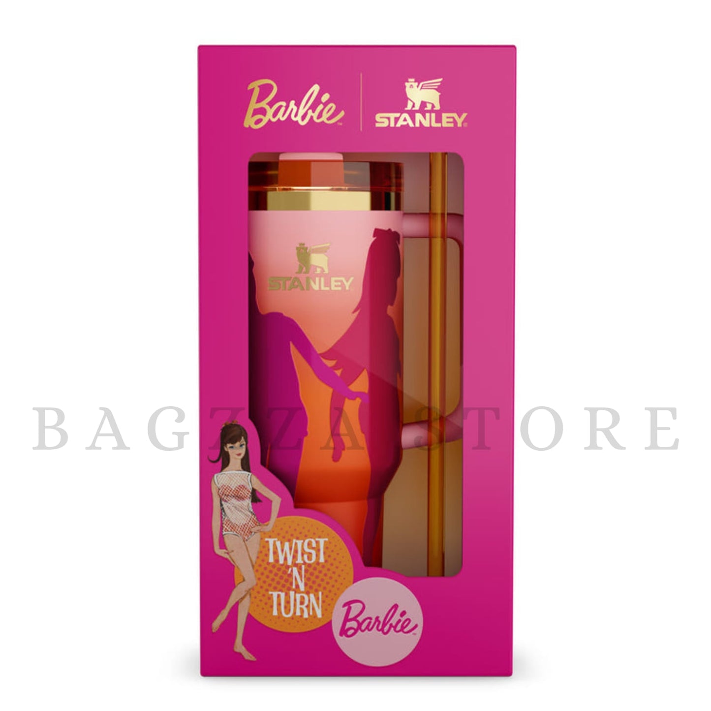 The Stanley x Barbie Quencher | 40 OZ - '60s Twist'N Turn