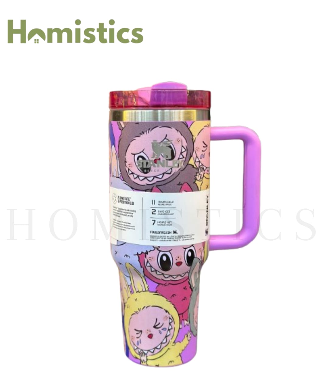 The Stanley x Labubu Limited Edition 40oz Quencher H2.0 Tumbler - Vibrant