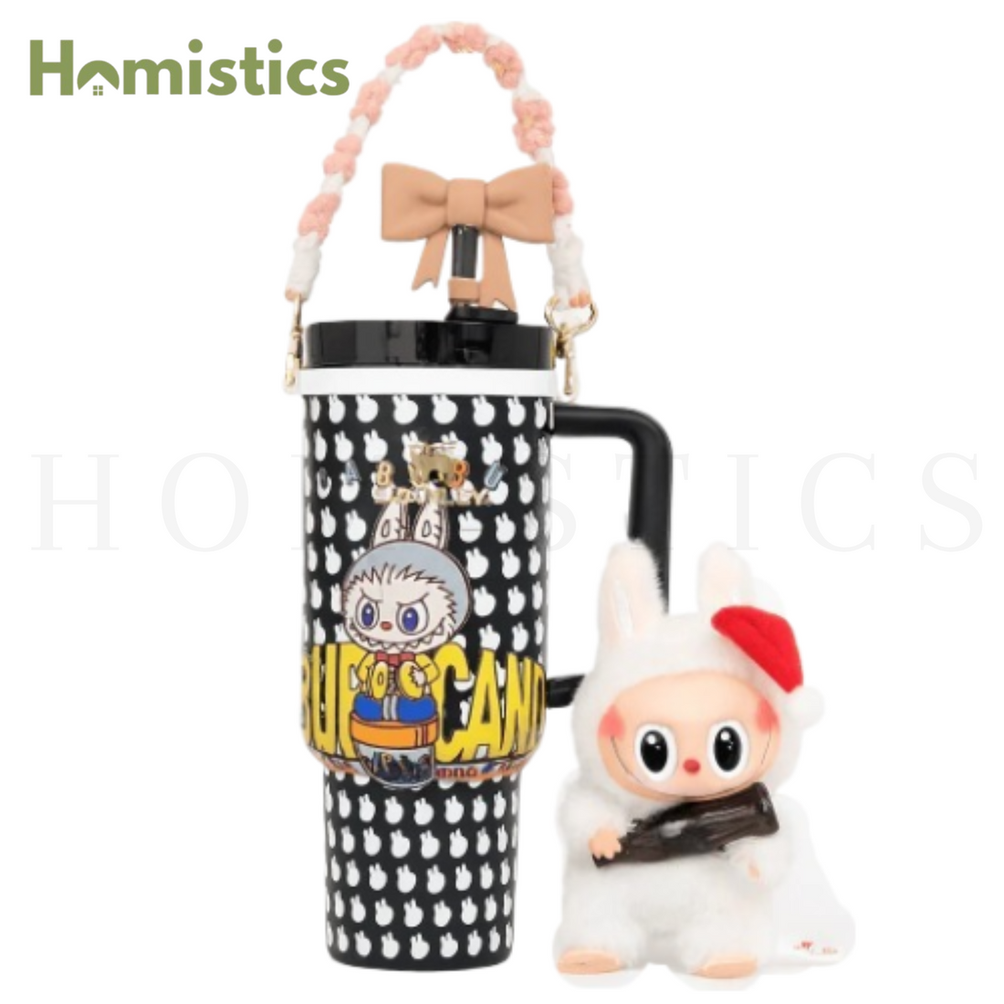 Stanley X Labubu Quencher Tumbler 40oz With Labubu Doll - LABUBU CANDY
