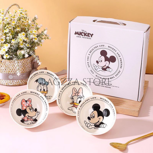 DISNEY Mickey & Friends 4 in 1 Bowl Set with Gift Box- 4 Pieces