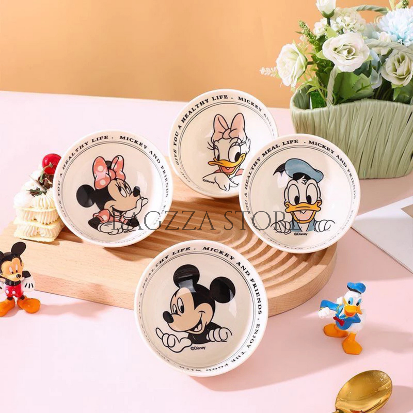 DISNEY Mickey & Friends 4 in 1 Bowl Set with Gift Box- 4 Pieces