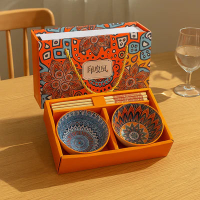 Japanese Style Ceramic Bowls - Set of 2