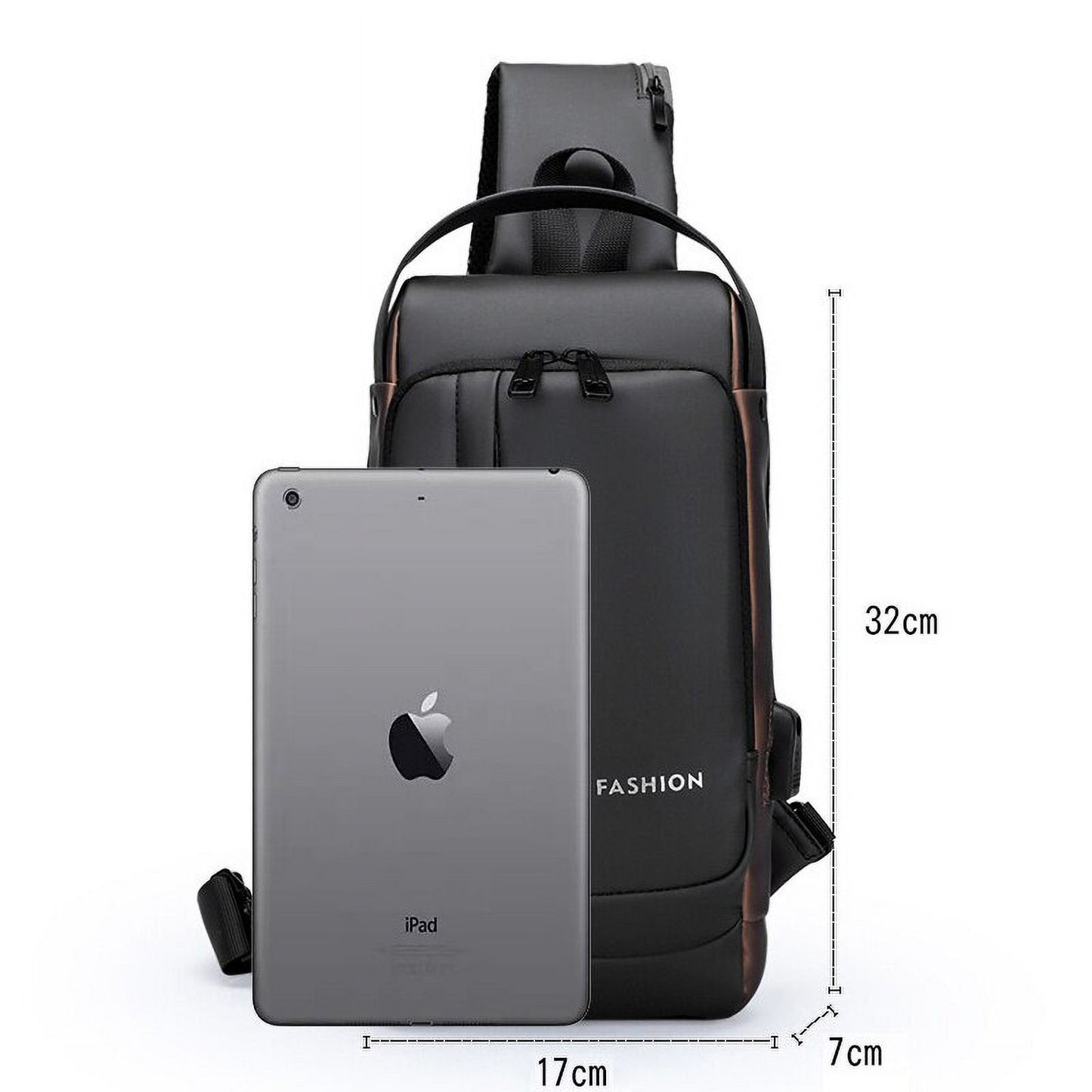 Men Multifunction Anti Theft USB Shoulder Bag Man Crossbody Cross Body Travel Sling Chest Bags Pack Messenger Pack