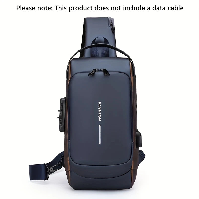 “Smart Umrah Bag – Anti-Theft Design with USB Charging Port for Safe Travel”