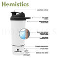 Hydraflow 32oz protein shaker bottle metal spring mixer for smooth shakes Pakistan