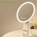 Side Angle View of LED Makeup Mirror with Drawer Stand
