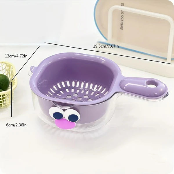Kitchen Dual-Layer Draining Basket