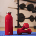 SMEG Clima Red Bottle 500 ml premium insulated drink bottle lifestyle image