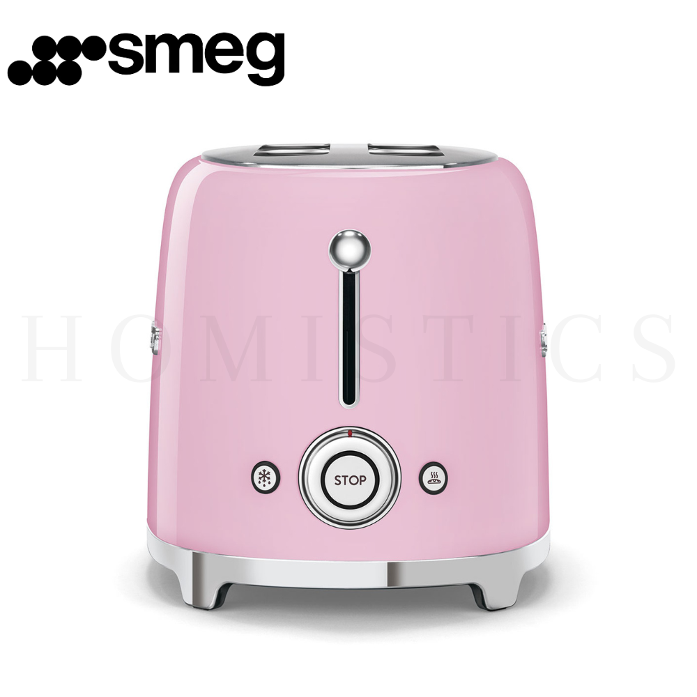 SMEG 2 Slice Toaster Pink Closeup – Premium Finish and Stylish Look