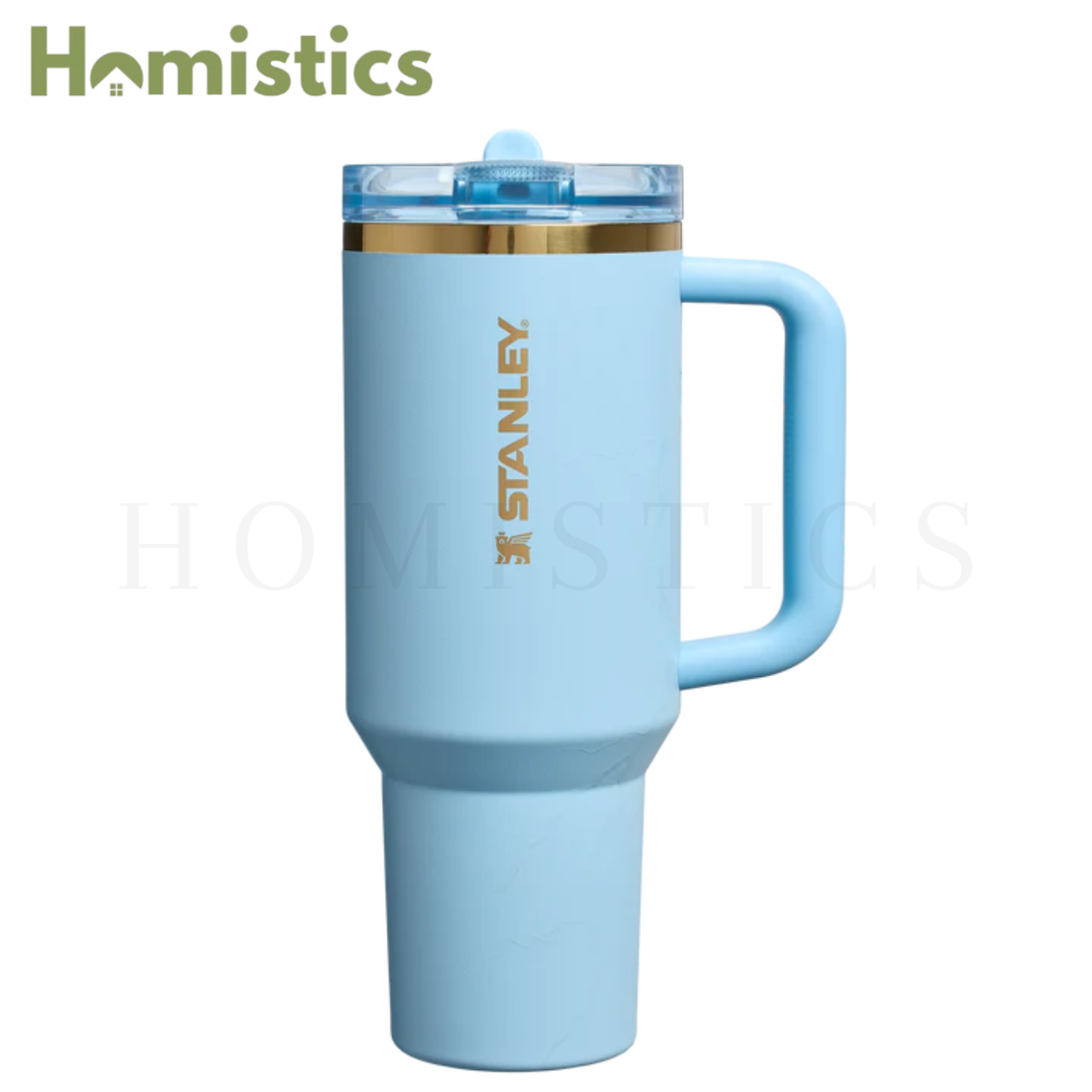 Stanley x Messi Quencher ProTour Flip Straw Tumbler 40oz Messi Striker Blue front view